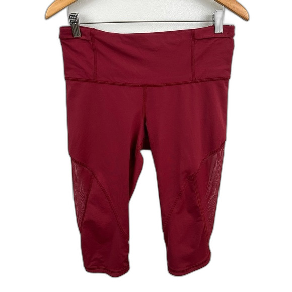 Lululemon Rosewood Run With The Sun Crop Size 10 - Picture 1 of 16